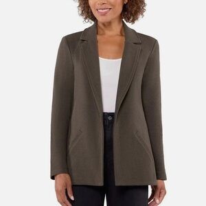 Matty M Ladies' Knit Boyfriend Blazer, Pebble